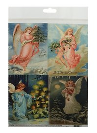 Декупажная карта A Merry Christmas (A4) (Karal081)