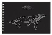 Скетчбук «Whale», 250x170 мм, 20 листов, 200 г/м2, Paper Art - 0