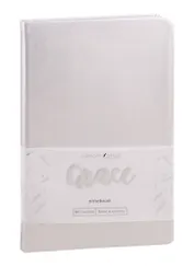 Записная книжка А6- 80л кл. "Graсe" серебряный дождь, иск.кожа, ляссе, инд.уп.