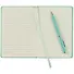 Записная книжка А6 80л "Soft Touch. Весенний мятный" иск.кожа, инт.обл., лин., тчк., нелин., ляссе, инд.уп. - 2