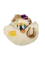 Домовой Антошка в льняном колпаке (10см)  (АК-1)