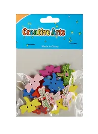Пуговицы деревянные Стрекозы (16шт) (11-24067-L19)
