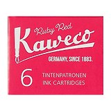 Картриджи Kaweco, алый, 6 штук