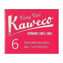 Картриджи, алый, Kaweco, 6 штук