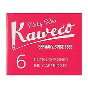 Картриджи, алый, Kaweco, 6 штук