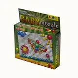 Игра, Мозаика с аппликацией, "Бабочка," d10+d15+d20/80 5 цв 9 аппл.