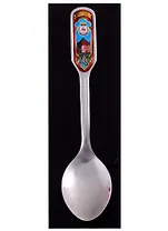 Ложка сувенирная Нижний Новгород (нержавеющая сталь вставка цветная красная)