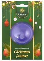 Новогоднее подарочное мыло с шиммером Christmas fantasy (синее) (50 г)