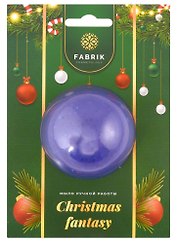 Новогоднее подарочное мыло с шиммером Christmas fantasy (синее) (50 г)