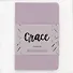 Записная книжка А6- 80л кл. "Grace. Лавандовый", иск.кожа,интегр.обл., скругл.углы, ляссе - 2