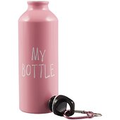 Бутылка с карабином My Bottle (розовая) (металл) (500мл) - 1