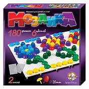 Мозаика (02007) (180 эл.) (6 цв.) (d.20) (2 поля) (коробка) (ДК)