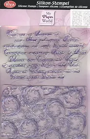 Штамп силиконовый Viva-Silikon-Stempel письмо/обои (400300600) (упаковка)