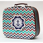 Шкатулка-саквояж дерево Якорь (25х20,5х9) (42741)