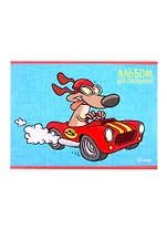 Альбом для рисования Unnika, "Пес-гонщик", А4, 20 листов, на скрепке