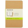 Набор книг для записей Moleskin Cahier Journal Pocket, 3 штуки, мягкая обложка, 32 листа, А6