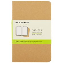 Записная книжка «Cahier Journal Pocket» А6, 32 листа, нелинованная, бежевая, 3 штуки, Moleskine