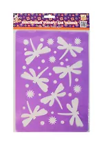 ACTION! Fancy Трафарет для тиснения ПВХ СТРЕКОЗЫ А4 в блист. FD090031