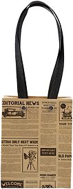 Пакет А6 14*11,5*6 "City newspaper" нейтр., бум.мат.ламинат 