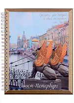 Тетрадь в клетку "СПб", А5, 96 листов, в ассортименте