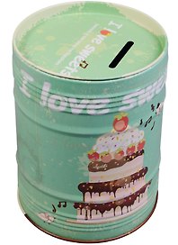 Копилка-бочка Десерты 12,5*9см (металл) 12-22120-k97-20