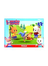 Пазл «Кошечки и собачки» 35 элементов, Step Puzzle