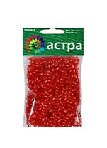 Бусины пластиковые (G51) (7708436) (3х6мм) (25гр.) (красные) (упаковка)