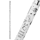 Бумага упаковочная 70*100см "Черно-белая" глянц., муж., инд.уп.