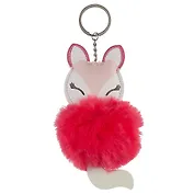 Брелок-помпон Лисичка (иск.мех) (12см) (12-1039B-A002)