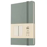 Книга для записей А4- 96л кл. "Joy Book. Мятное мороженое" иск.кожа, тонир.блок, скругл.углы, ляссе, резинка