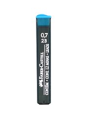 Грифели для механических карандашей Faber-Castell "Polymer", 12шт., 0,7мм, 2B