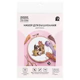 Набор для вышивания крестиком ТРИ СОВЫ "Котики", 15*20см