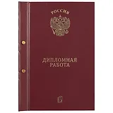 Обложка для дипломной работы, бордо, А4