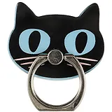Держатель-кольцо для телефона Черный котик (металл) (коробка) (12-17727-5563)