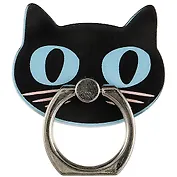Держатель-кольцо для телефона Черный котик (металл) (коробка) (12-17727-5563)