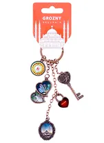 Брелок гроздь Чечня вст.фольга цв.медь