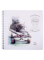 Скетчбук 210*200 40л "Bristol" 180г/м2, для маркеров и графики тв.обложка, спираль