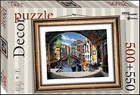 Пазл «Венеция» 550 элементов+ Рамка, Decor Puzzle, Step puzzle