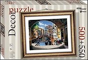 Пазл «Венеция» 550 элементов+ Рамка, Decor Puzzle, Step puzzle