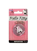 Световозвращающая подвеска Coreflect Hello Kitty круг розовый (с книжкой) (51200)