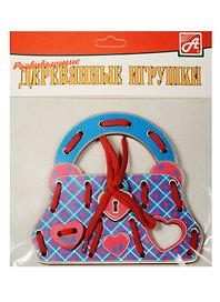 Игра-шнуровка «Сумочка. Клетчатый узор», Анданте