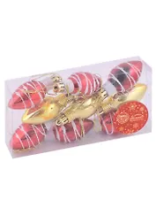 Набор елочных украшений Лампочки (пластик) (9 шт) (3х6)