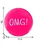 Значок круглый OMG! (фуксия) (металл) (38см) (ЗН2021-010) - 1