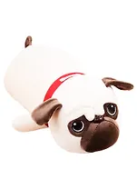 Мягкая игрушка Мопс, с ошейником на животе (40 см) (12-01014-7857)