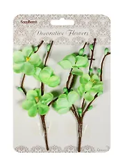 Цветы вишни из бумаги ЗЕЛЕНЫЕ, 2 шт