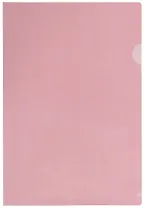 Папка-уголок А4, FlexOffice 0,12мм, розовая