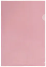 Папка-уголок А4, FlexOffice 0,12мм, розовая