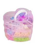 Набор резинок в боксе Сердечко 3000шт, инструменты + станок (11050600) (33000413)