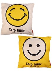 Подушка Смайлы Keep Smile (ткань) (43х43)