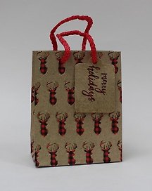 Пакет новогодний "Scottish deer" А6